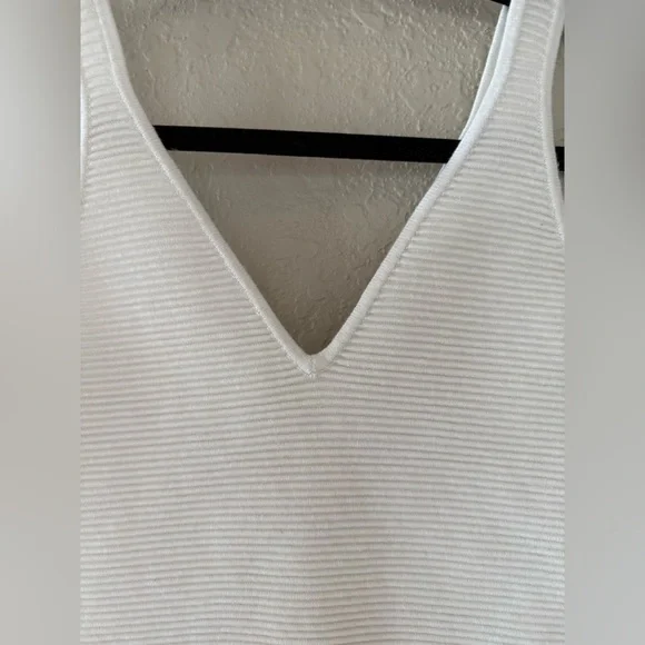 Abercrombie & Fitch White Ribbed Bodysuit - Picture 3 of 4